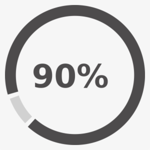 Pie Chart Number Percentage Circle - 90 Percent Pie Chart