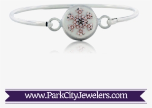 Silver & Gold Snowflake Bangle Bracelet - Snowflake Necklace Gold Diamond