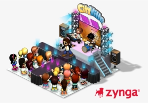 Cityville Enrique Iglesias Concert Stage Euphoria Live - Custom White Shopping Bag (24"x7"x18"), Promotional