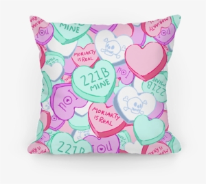 Sherlock Valentines Hearts Pillow