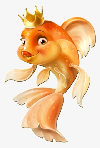 The Cutest Golden Fish - Queen Fish Cartoon