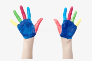 Free Png Little Girl Hands Paint Png Images Transparent - Hands Paint Png