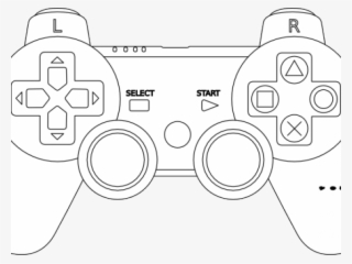 Controller Clipart Ps3 Ps4 Controller Colouring Page Transparent Png 640x480 Free Download On Nicepng