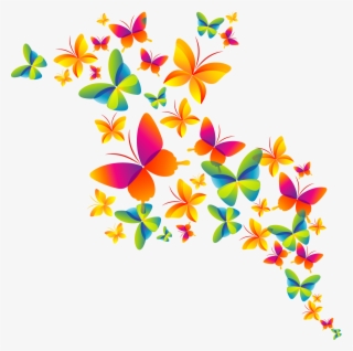 Butterfly Color Cmyk Holi Model Happy Clipart - Holi Png