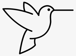 humming bird outline from side view svg - clipart birds outline