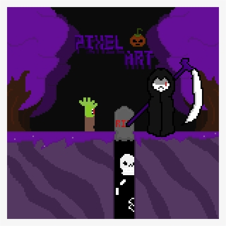 Purple Halloween Background - Cartoon