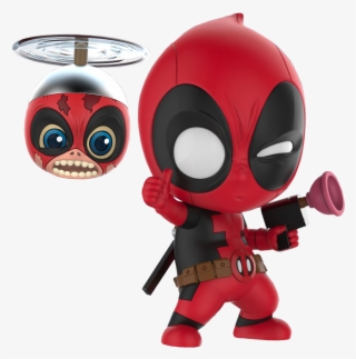 Deadpool With Headpool Cosbaby Hot Toys Bobble Head - ホット トイズ Hot Toys コス ベイビー マーベル コミック サイズ S デッド プール &