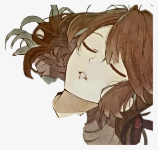 #anime #sleeping #girl #sleepinggirl #brownhair #face - Cartoon