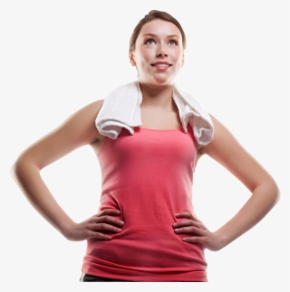 Smiling Happy Fitness Woman - Fitness Woman Transparent Background