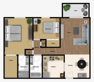 2 Bedroom Floor Plan Layout - Floor Plan