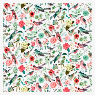 Birds & Flowers // Pink & Green Floral Girls Room Nursery - Cartita Design Buongiorno