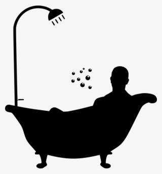 Detoxification - Man In Bath Silhouette