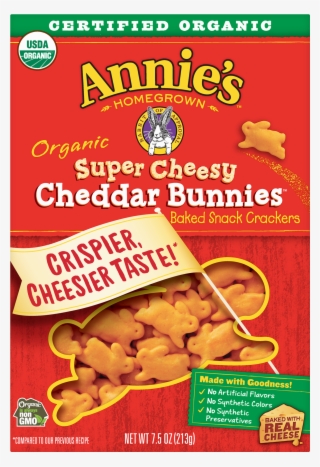 Annie's Extra Cheesy Cheddar Snack Crackers Cheddar - Annie's Cheddar Bunnies