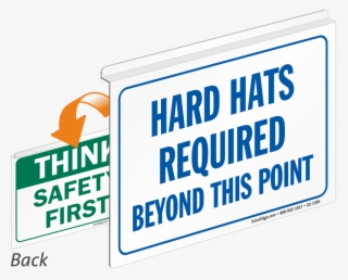 Hard Hat Required Safety First Sign - Sign