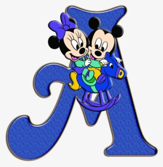Alfabeto Decorativo Minnie Png - Mickey And Minnie Mouse Baby