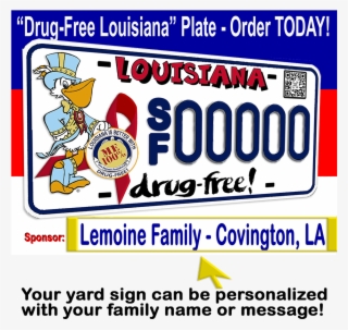 Yard Sign Mock Up - Louisiana Regions Map