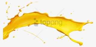 Free Png Yellow Paint Splash Png Png Image With Transparent - Illustration