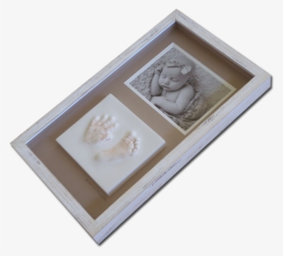 Baby Hand And Foot Casts With Photo - Picture Frame