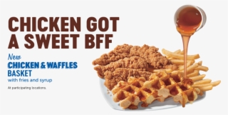 Food - Chicken And Waffles Basket Dq