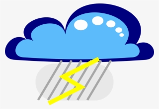 Cloud Flash Rain Free Vector Graphic On - Roaring Thunder Clip Art