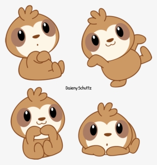 Cute Sloth Png - Sloth Kawaii Transparent