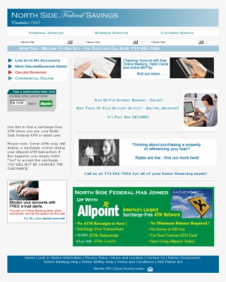 North Side Federal Competitors, Revenue And Employees - Allpoint Atm