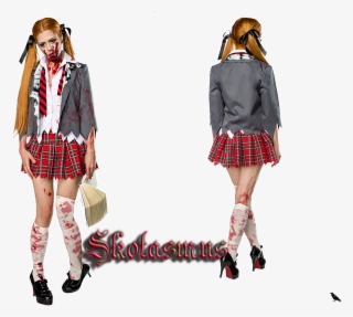 Halloween Costume Zombie Schoolgirl - Scary School Girl Halloween Costumes