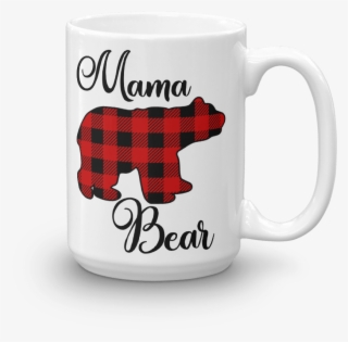 Buffalo Check Mama Bear Mug - Grind Includes The Weekend