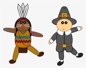 Títeres Articulados De Pilgrim E Indio - Pilgrim And Indian Png