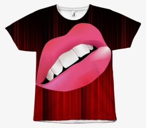 All Over The Front Print Tee - Animated Mouth Download