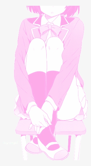 Pretty Girl Cute Kawaii School Manga Mangacap Pink - Cute Anime Girl Shy Blushing