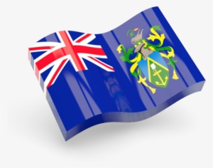 Pitcairn Island Flag 3d Waving Graphics Model - New Zealand Flag Png