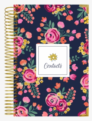 Contact Book, Vintage Floral - Bloom Daily Planners 2017 Calendar Year Daily Planner