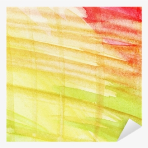 Abstract Watercolor Background With Leaked Paint Sticker - Visual Arts