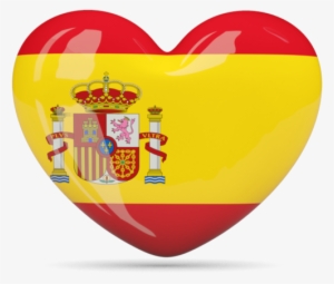 Spain Flag Heart - Spain Flag Circle
