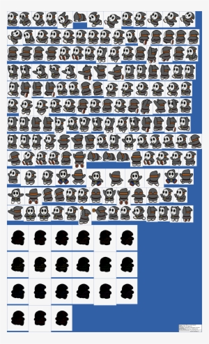 Click For Full Sized Image Shy Guy - Paper Mario Color Splash Black Shy Guy