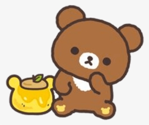 Rillakuma Bear With Pot Of Honey - リラックマ チャイ ロイ コグマ
