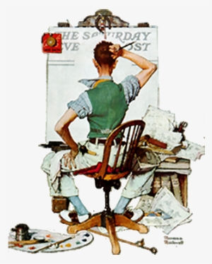 The Curtis Publishing Company, Under The Dynamic Leadership - Blank Canvas Norman Rockwell
