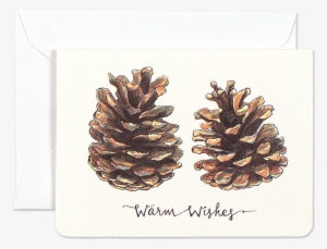 Pinecones Warm Wishes Mini Card