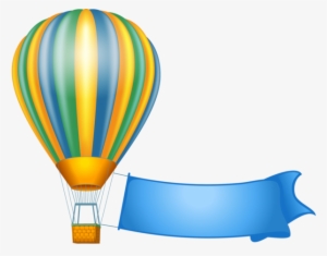 Hot Air Balloon Clipart With Happy Bday