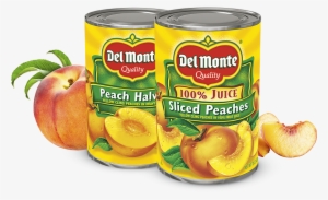 Peaches - Del Monte Peaches, Sliced, 100% Juice - 15 Oz