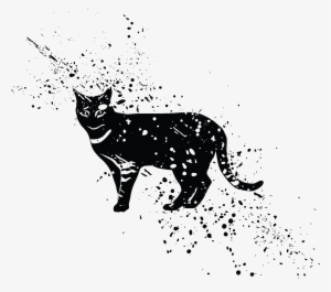 Временное Тату Черный Кот - Black