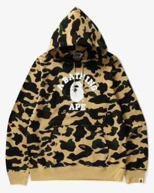Bape 1st Camo College Ats Pullover Hoodie