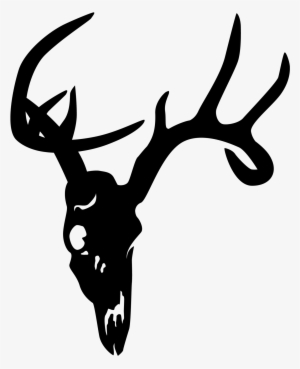 Deer Skull Png - Deer Head Clipart Black