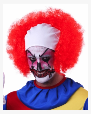 Sepia Curly Bald Clown - Costume Hat
