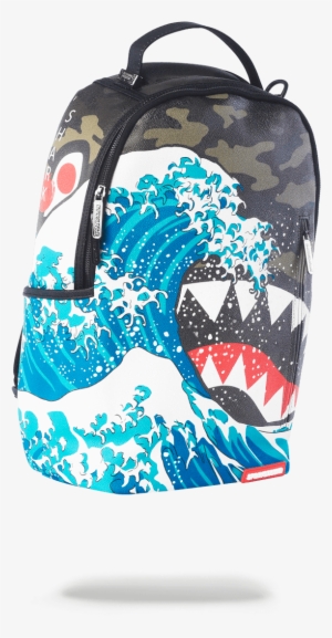Camokawa Shark Backpack - Sprayground Camokawa Shark Backpack