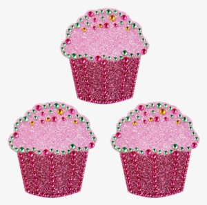Pink Cupkcake Rhinestone Sticker - Sticker Bling Bling Gemz Crystal Rhinestone Pink Cupcake
