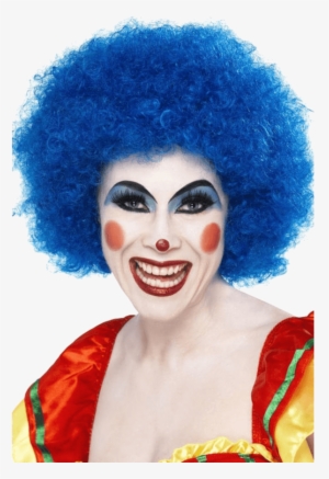 Crazy Clown Wig Blue 120g Smiffys
