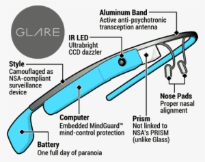 Diagram Showing Glare Features - Animal