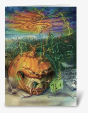 Munchkin Pumpkin Greeting Card - Greeting Card